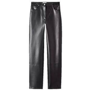 Aritzia Wilfred Melina Pant Black Vegan Leather High Rise 6